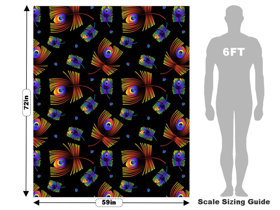 Neon Eyes Birds Vehicle Wrap Scale~Rwraps Series 914 Neon Eyes Birds Measurements~1