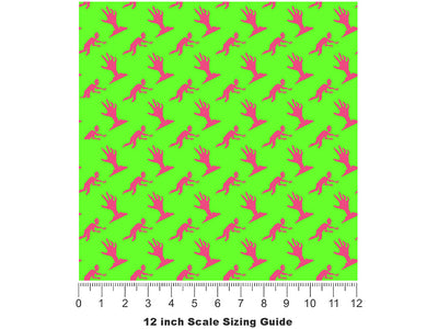Neon Frights Zombie Vinyl Film Pattern Size 12 inch Scale~Rwraps Neon Frights Zombie Sizing Chart~2