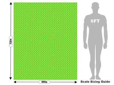 Neon Frights Zombie Vehicle Wrap Scale~Rwraps Series 914 Neon Frights Zombie Measurements~1