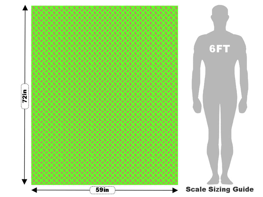 Neon Frights Zombie Vehicle Wrap Scale~Rwraps Series 914 Neon Frights Zombie Measurements~1