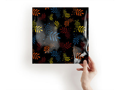 neon fronds floral Craft Sheets