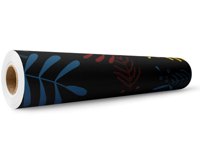 Neon Fronds Floral Wrap Film Wholesale Roll~Rwraps Series 914 Digitally Printed Vinyl Roll~5