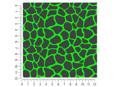 neon giraffe animal print 1ft x 1ft Craft Sheets