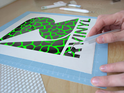 neon giraffe animal print Easy Weed Craft Vinyl