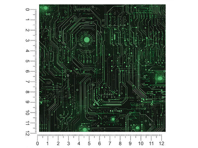 Neon Green Technology Vehicle Wrap Scale~Rwraps Series 914 Neon Green Technology Measurements~2
