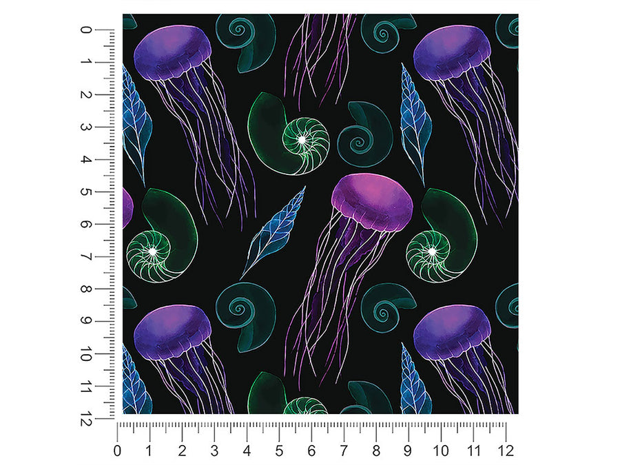neon jellies salt water 1ft x 1ft Craft Sheets
