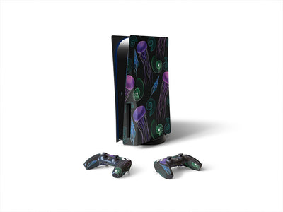 neon jellies salt water Sony PS5 DIY Skin