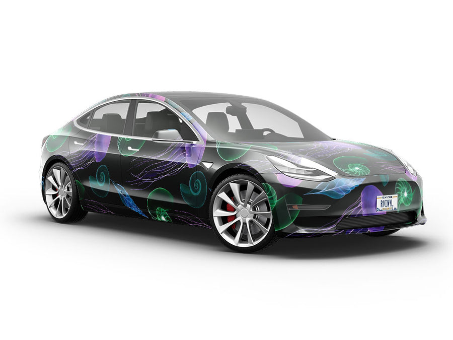 Neon Jellies Marine Life Vehicle Vinyl Wrap