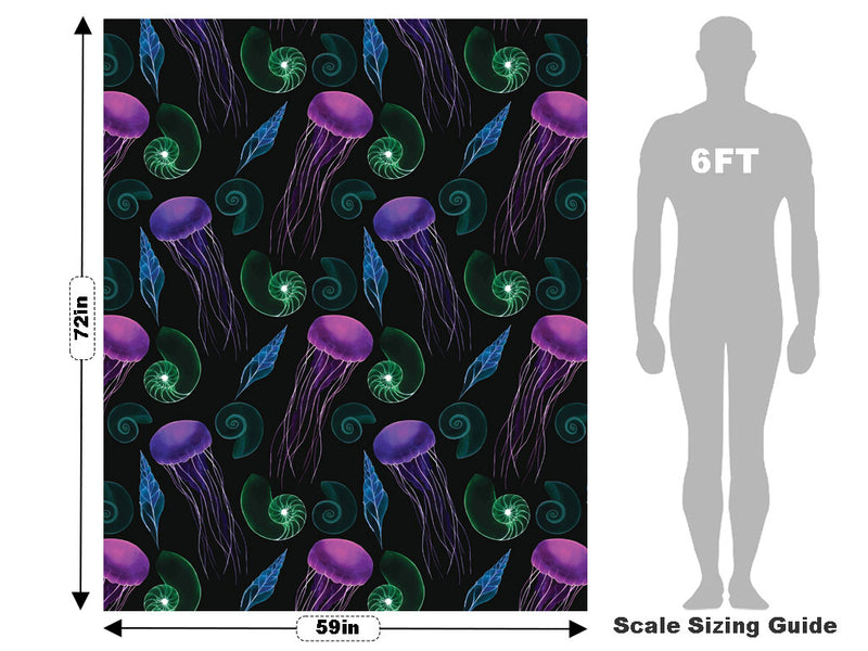 Neon Jellies Marine Life Vehicle Wrap Scale~Rwraps Series 914 Neon Jellies Marine Life Measurements~1