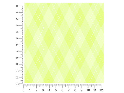 neon lemon argyle 1ft x 1ft Craft Sheets