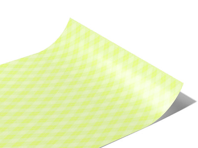 Neon Lemon Argyle Vinyl Wraps~Rwraps Series 914 Digitally Printed Vinyl Wrap~0
