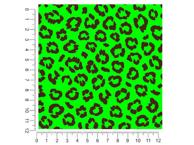 neon leopard animal print 1ft x 1ft Craft Sheets