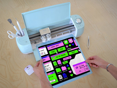 Neon Nostalgia Technology Vinyl Film Pattern Size 12 inch Scale~Rwraps Neon Nostalgia Technology Sizing Chart~3