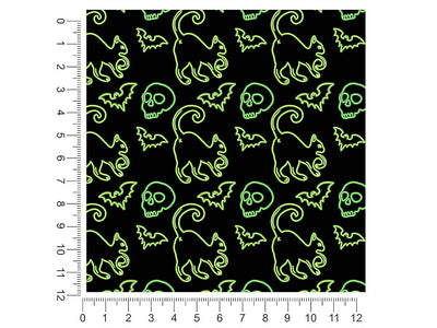 neon omens halloween 1ft x 1ft Craft Sheets