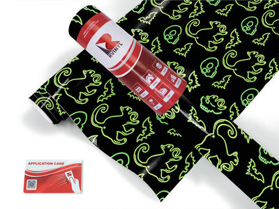 neon omens halloween Craft Vinyl Roll