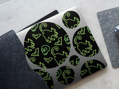 neon omens halloween DIY Laptop Stickers