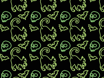 Neon Omens Halloween Vinyl Wrap Pattern~Rwraps Series 914 Digitally Printed Vinyl Wrap~0
