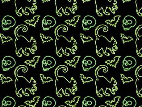 Neon Omens Halloween Vinyl Wrap Pattern~Rwraps Series 914 Digitally Printed Vinyl Wrap~0