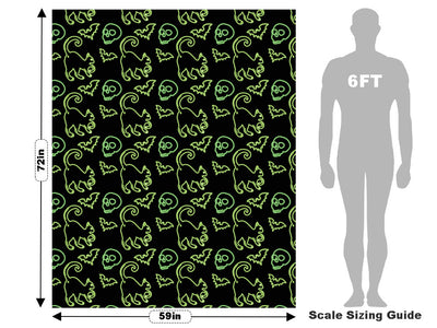 Neon Omens Halloween Vehicle Wrap Scale~Rwraps Series 914 Neon Omens Halloween Measurements~1