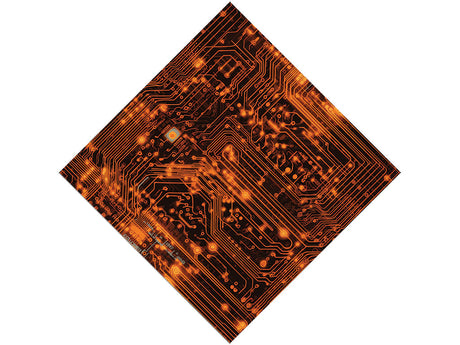 Neon Orange Technology Vinyl Wrap Pattern~Rwraps Series 914 Digitally Printed Vinyl Wrap~0