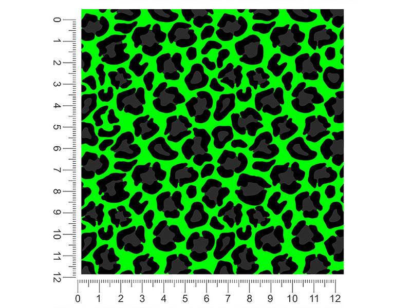 neon panther animal print 1ft x 1ft Craft Sheets