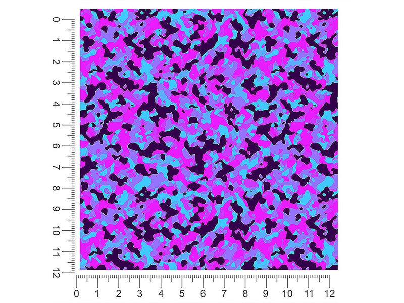 neon periwinkle camouflage 1ft x 1ft Craft Sheets