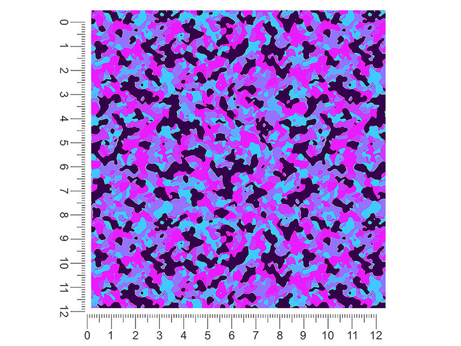 neon periwinkle camouflage 1ft x 1ft Craft Sheets