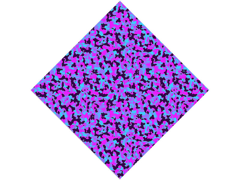 Neon Periwinkle Camouflage Vinyl Wrap Pattern