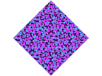 Neon Periwinkle Camouflage Vinyl Wrap Pattern