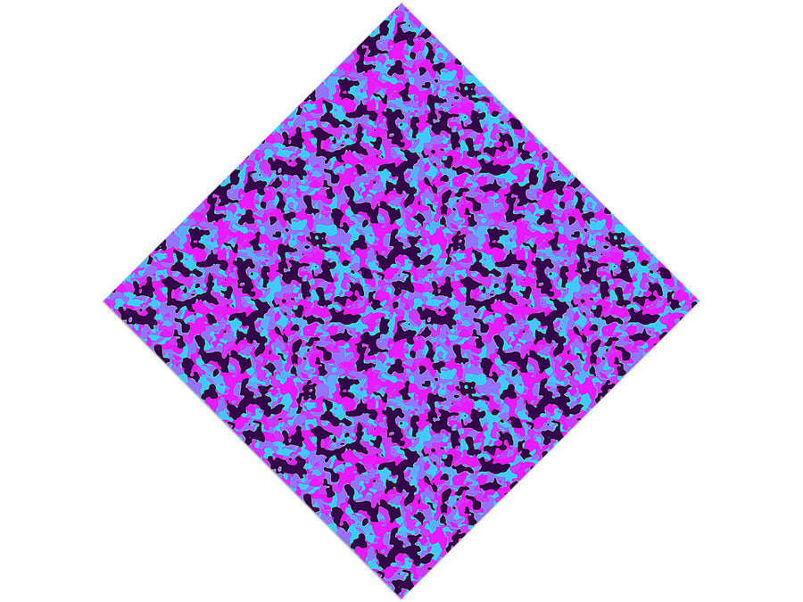 Neon Periwinkle Camouflage Vinyl Wrap Pattern