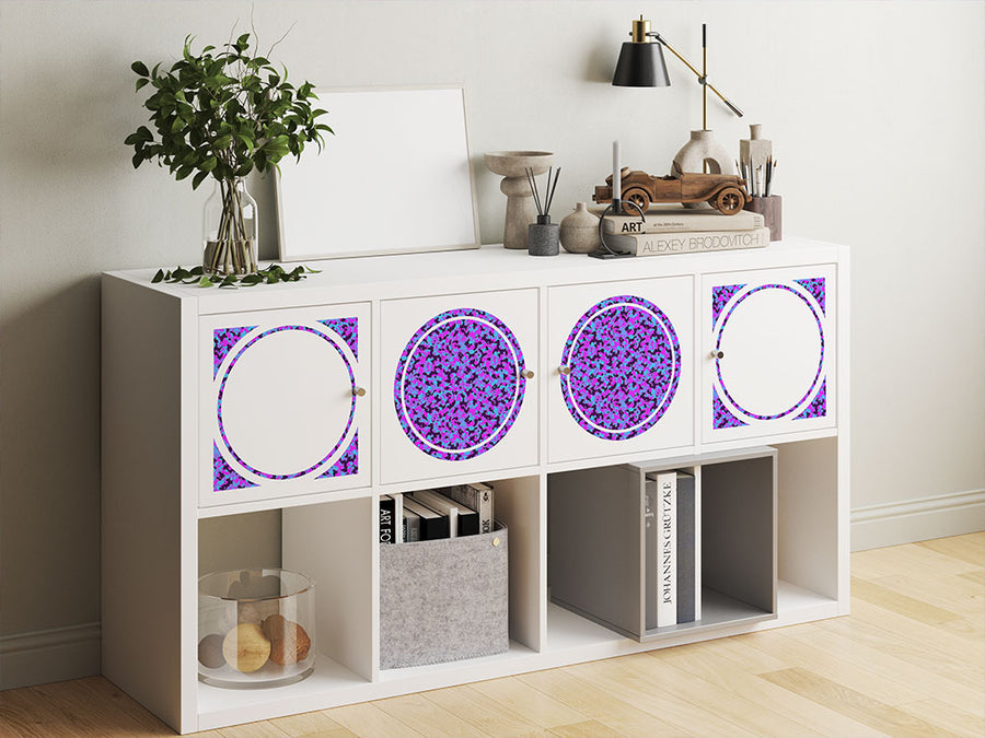 neon periwinkle camouflage DIY Furniture Stickers