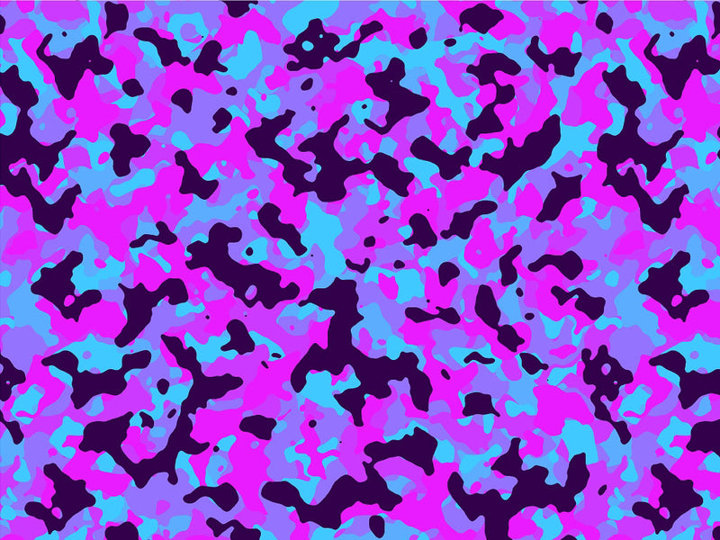 Neon Periwinkle Camouflage Vinyl Wrap Pattern~Rwraps Series 914 Digitally Printed Vinyl Wrap~0