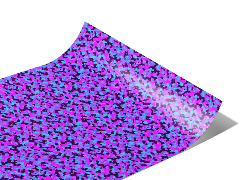 Neon Periwinkle Camouflage Vinyl Wraps~Rwraps Series 914 Digitally Printed Vinyl Wrap~1