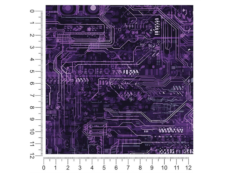 Neon Purple Technology Vehicle Wrap Scale~Rwraps Series 914 Neon Purple Technology Measurements~2