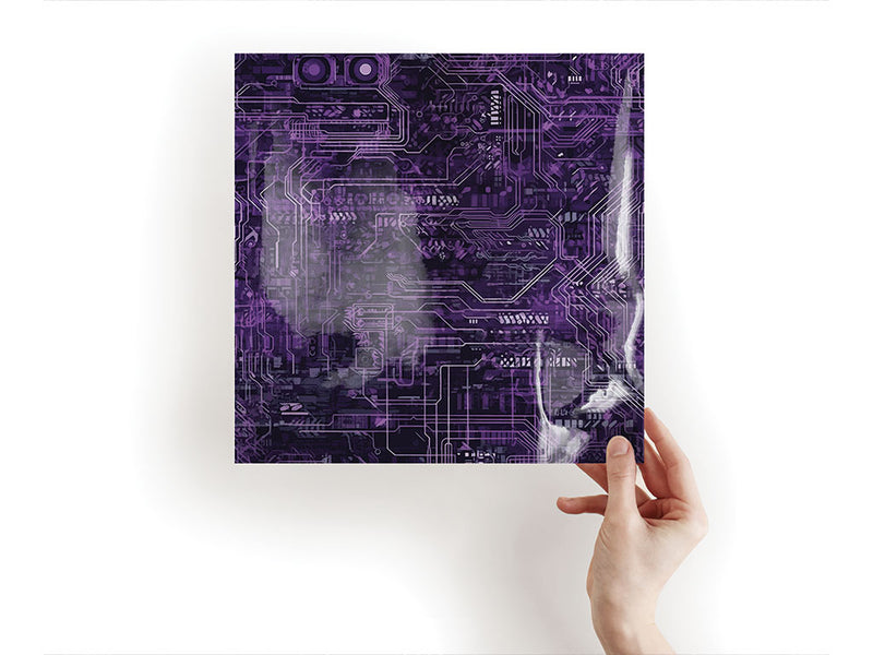 Neon Purple Technology Vinyl Wraps~Rwraps Series 914 Digitally Printed Vinyl Wrap~1