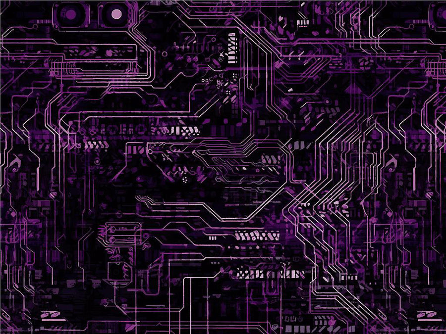 Neon Purple Technology Vinyl Wrap Pattern~Rwraps Series 914 Digitally Printed Vinyl Wrap~0