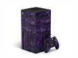 Neon Purple Technology Utility Vehicle Vinyl Wrap