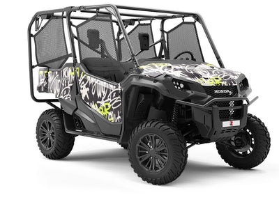 Neon Realness Graffiti Utility Vehicle Vinyl Wrap