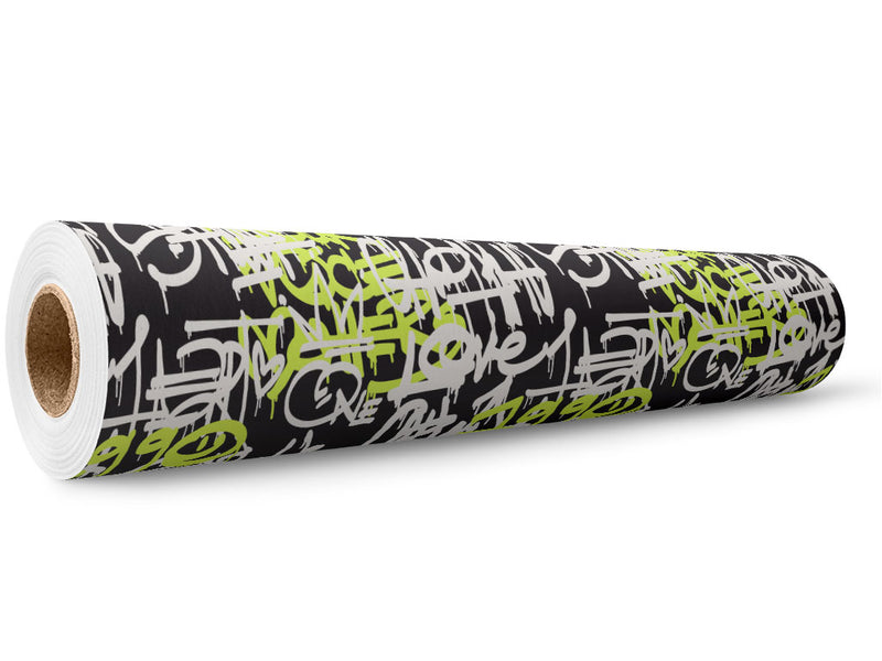 Neon Realness Graffiti Wrap Film Wholesale Roll~Rwraps Series 914 Digitally Printed Vinyl Roll~5