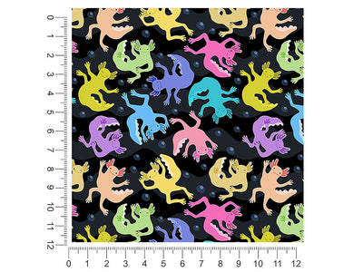 neon salamanders fresh water 1ft x 1ft Craft Sheets