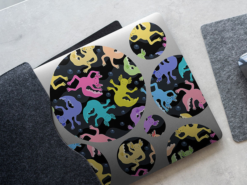 neon salamanders fresh water DIY Laptop Stickers