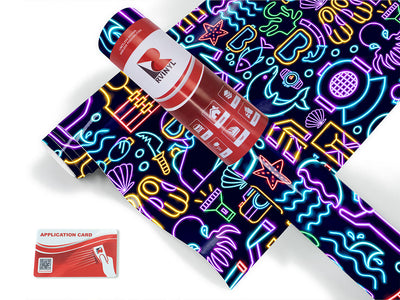 neon scuba sport Craft Vinyl Roll