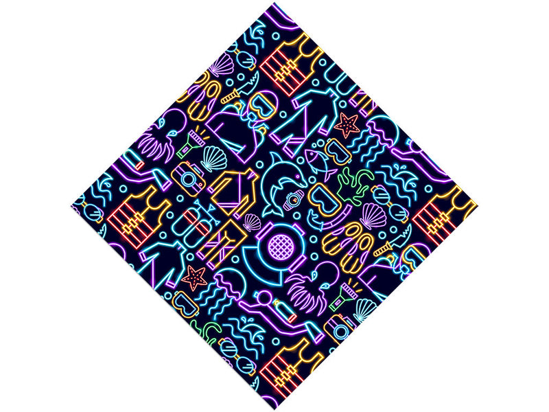 Neon Scuba Sport Vinyl Wrap Pattern