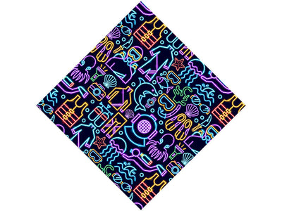 Neon Scuba Sport Vinyl Wrap Pattern
