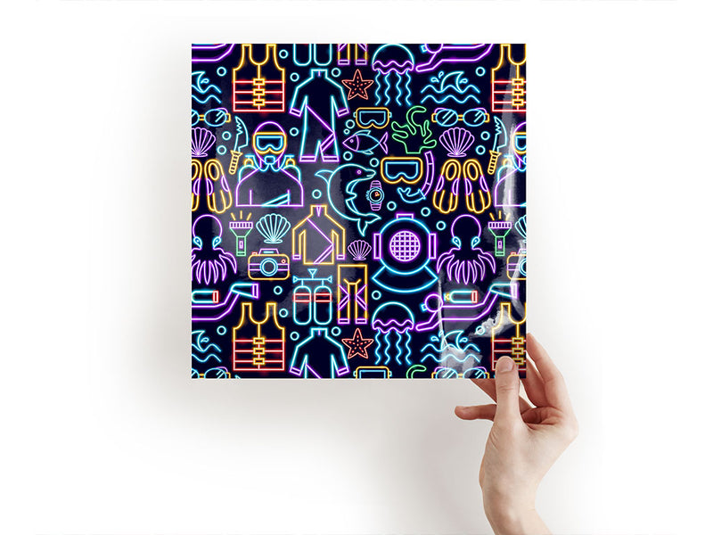neon scuba sport Craft Sheets