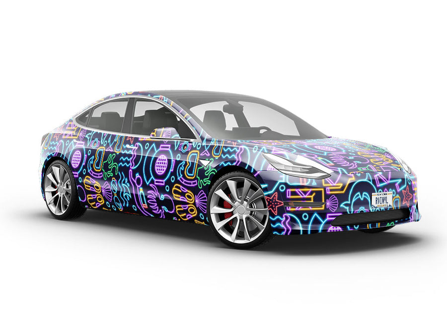 Neon Scuba Sport Vehicle Vinyl Wrap