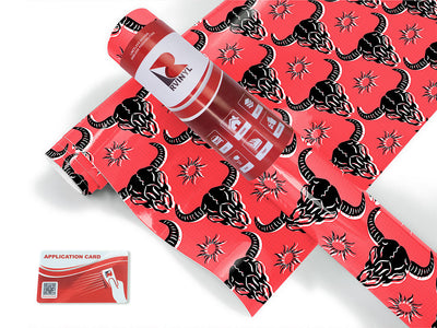 neon skulls animal Craft Vinyl Roll