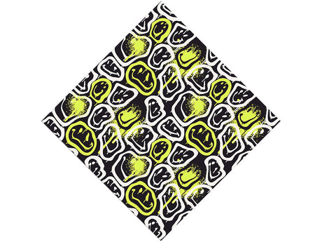 Neon Smiles Graffiti Vinyl Wrap Pattern