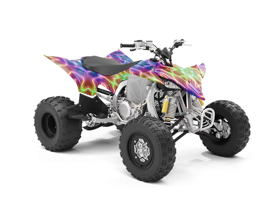 Neon Snowflake Mandala ATV Wrapping Vinyl