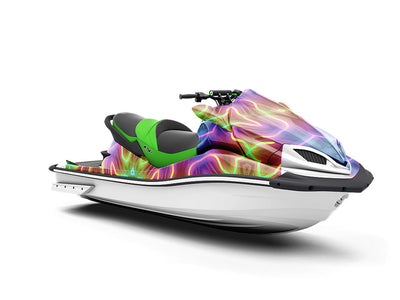 Neon Snowflake Mandala Jet Ski Vinyl Customized Wrap
